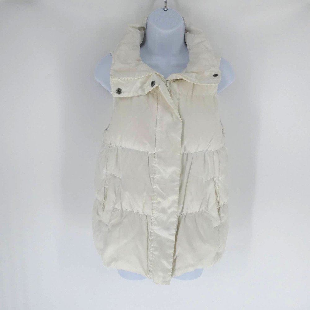 Gap | Women's Down Puffer Vest, White, M.